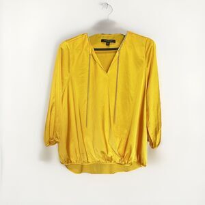 MARC NEW YORK ANDREW MARC MUSTARD YELLOW Women’s Size Medium Blouse
